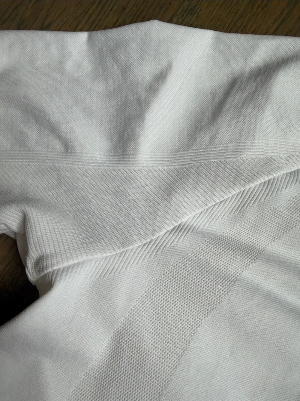 adidas White Short-Sleeve Tennis Shirt with Navy Logo